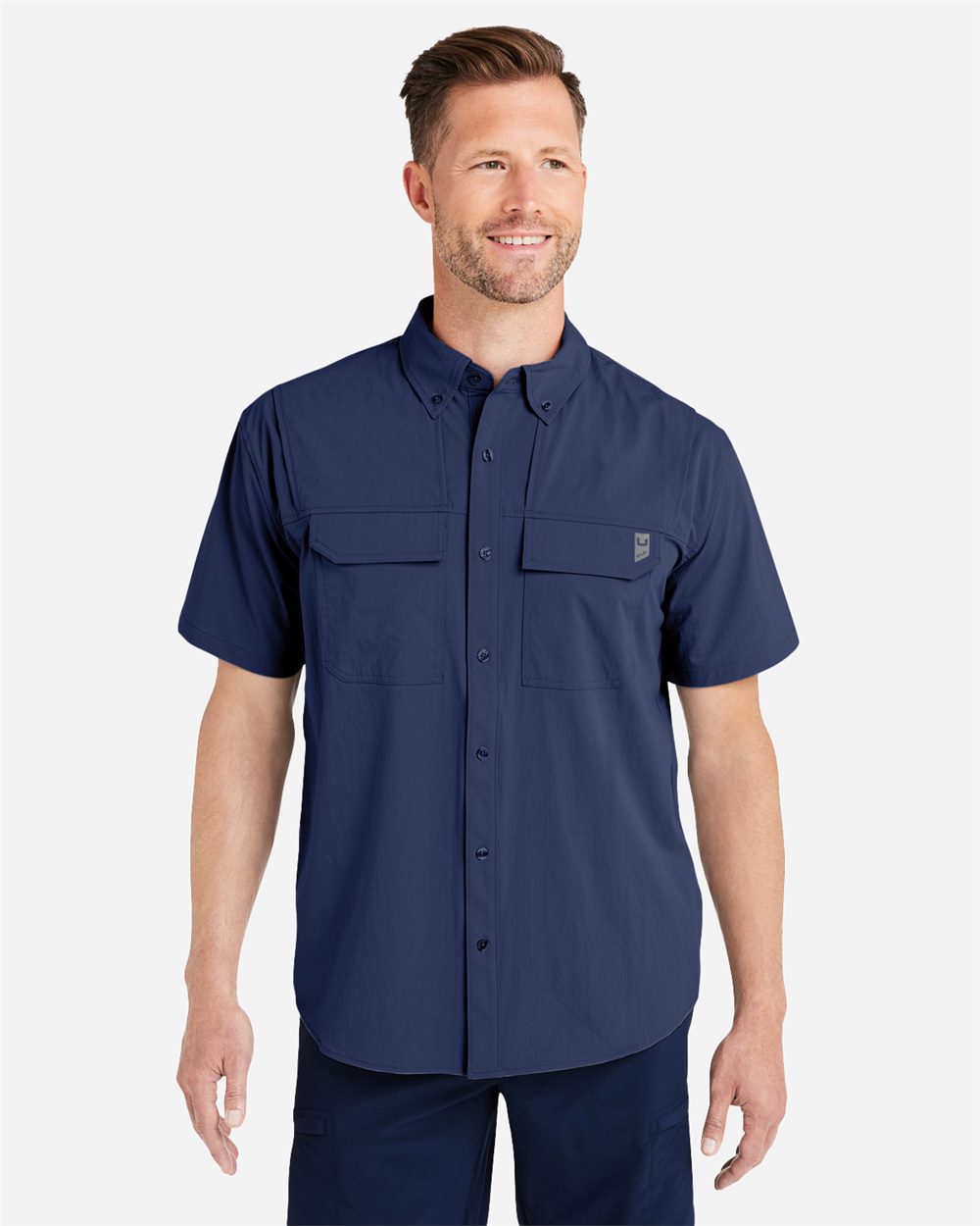 HUK H150183-US HUK H150183 - Men's Creekbed Short Sleeve Shirt for custom printing in Montreal