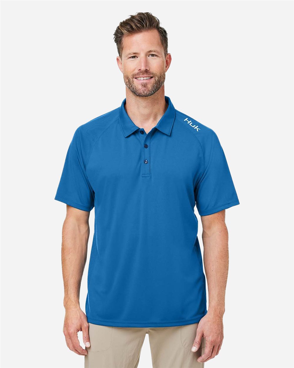 HUK H12L005-US HUK H12L005 - Men's LoPro Solid Performance Polo pour impression personnalisée à Montréal