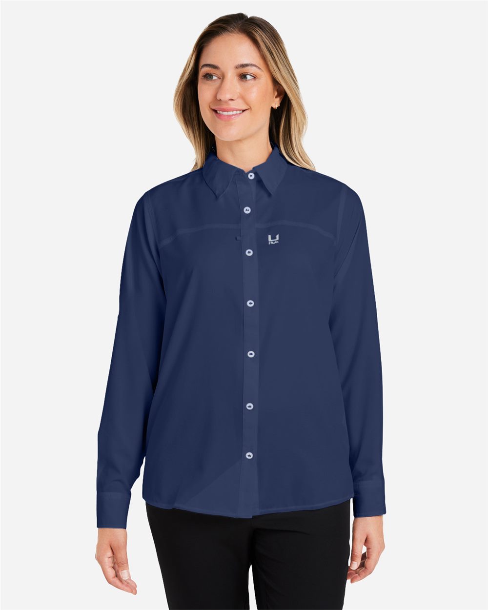 HUK H615006-US HUK H615006 - Women's Tide Point Long Sleeve Shirt pour impression personnalisée à Montréal