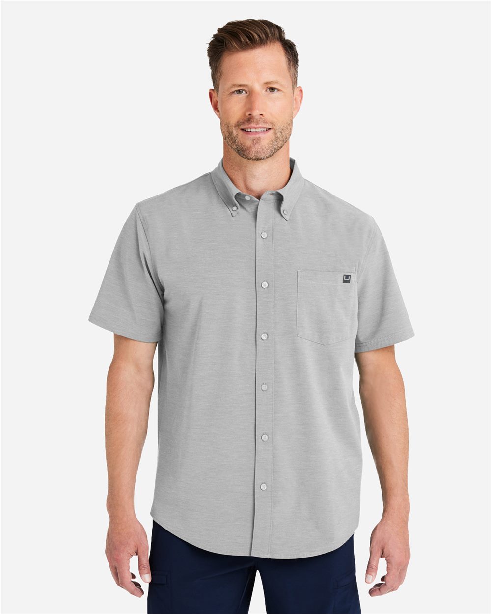 HUK H150154-US HUK H150154 - Men's Kona Solid Shirt for custom printing in Montreal