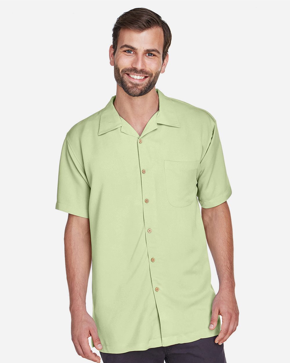 Harriton M570-US Harriton M570 - Men's Bahama Cord Camp Shirt for custom printing in Montreal