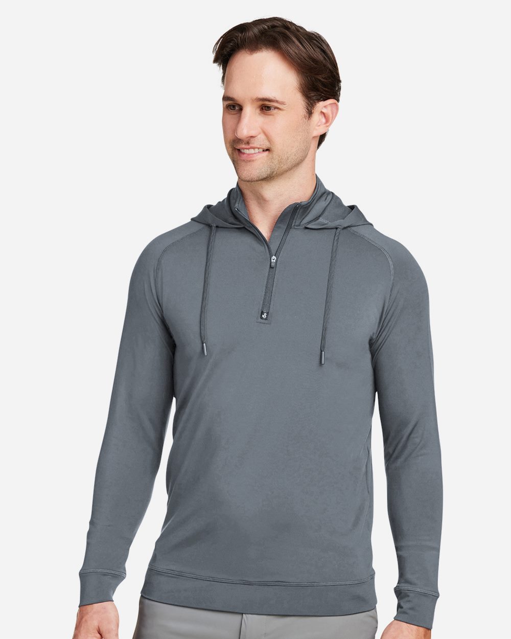 Swannies SWV600-US Swannies SWV600 - Unisex Vandyke Quarter-Zip Hooded Sweatshirt for custom printing in Montreal
