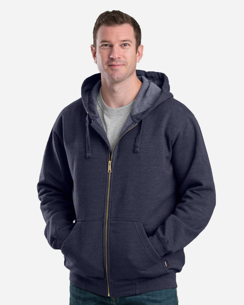 Berne Apparel SZ413-US Berne Apparel SZ413 - Men's Heritage Full-Zip Hooded Sweatshirt for custom printing in Montreal