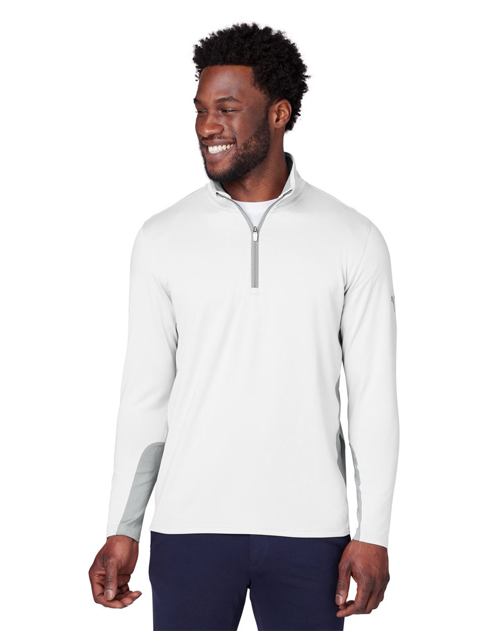 Puma Golf 599127-US Puma Golf 599127 - Men's Gamer Golf Quarter-Zip Pullover for custom printing in Montreal