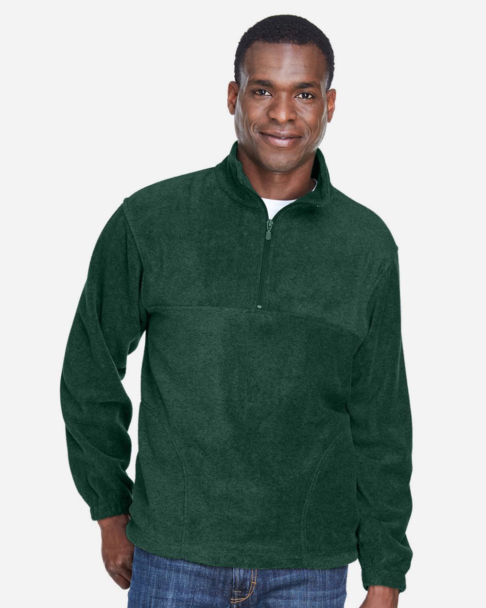 Harriton M980-US Harriton M980 - Men's Fleece Quarter-Zip Pullover pour impression personnalisée à Montréal