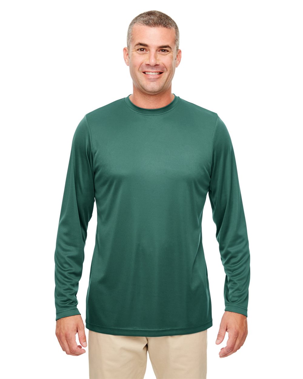 UltraClub 8622-US UltraClub 8622 - Men's Cool & Dry Sport Performance Long Sleeve T-Shirt for custom printing in Montreal