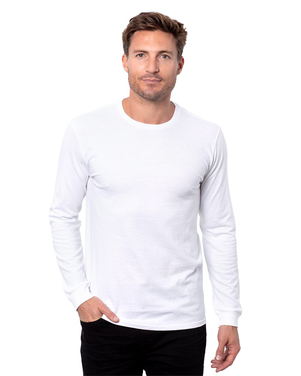 Threadfast Apparel T3001-US Threadfast Apparel T3001 - Unisex Epic CVC Long Sleeve T-Shirt pour impression personnalisée à Montréal