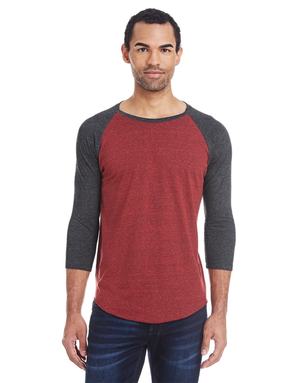 Threadfast Apparel 302G-US Threadfast Apparel 302G - Unisex Triblend Three-Quarter Sleeve Raglan T-Shirt for custom printing in Montreal