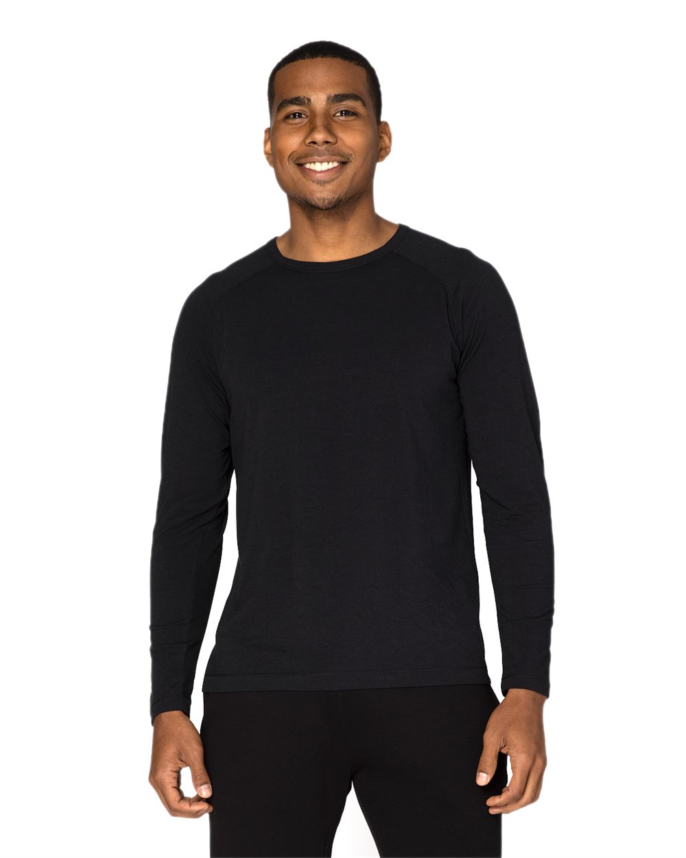 Threadfast Apparel 382LS-US Threadfast Apparel 382LS - Unisex Impact Long-Sleeve T-Shirt for custom printing in Montreal