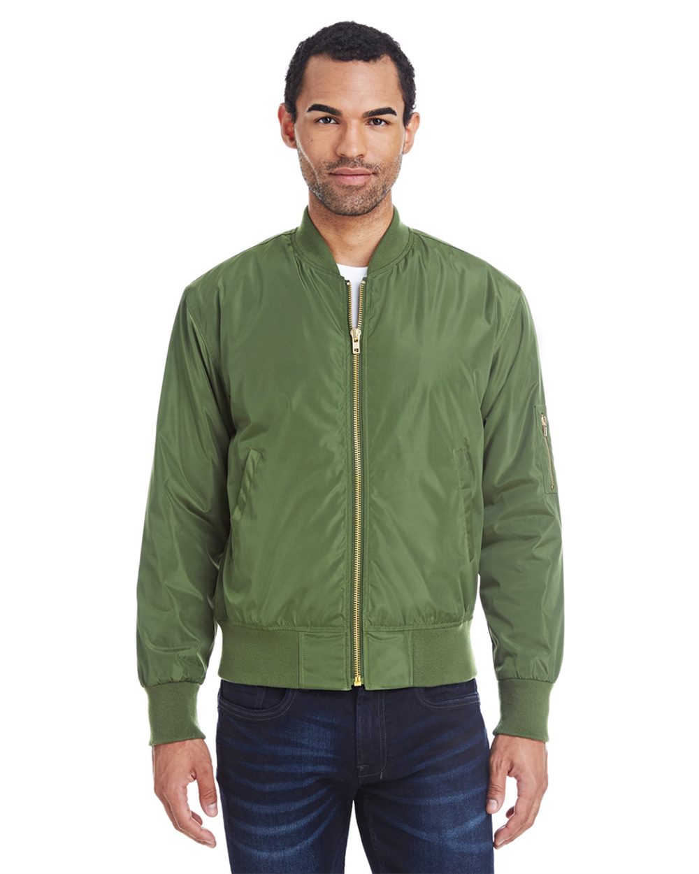 Threadfast Apparel 395J-US Threadfast Apparel 395J - Unisex Bomber Jacket for custom printing in Montreal