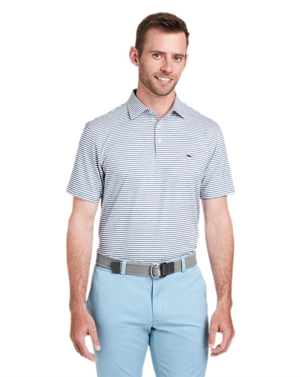 vineyard vines G011145-US vineyard vines G011145 - Men's Heathered Winstead Sankaty Polo for custom printing in Montreal