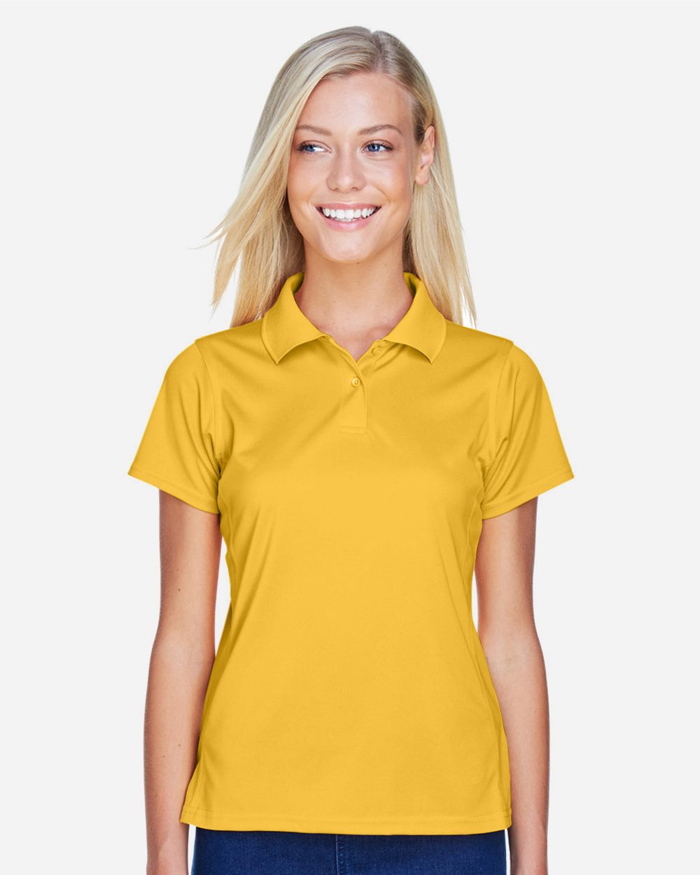 Harriton M315W-US Harriton M315W - Women's Polyester Jersey Polo for custom printing in Montreal
