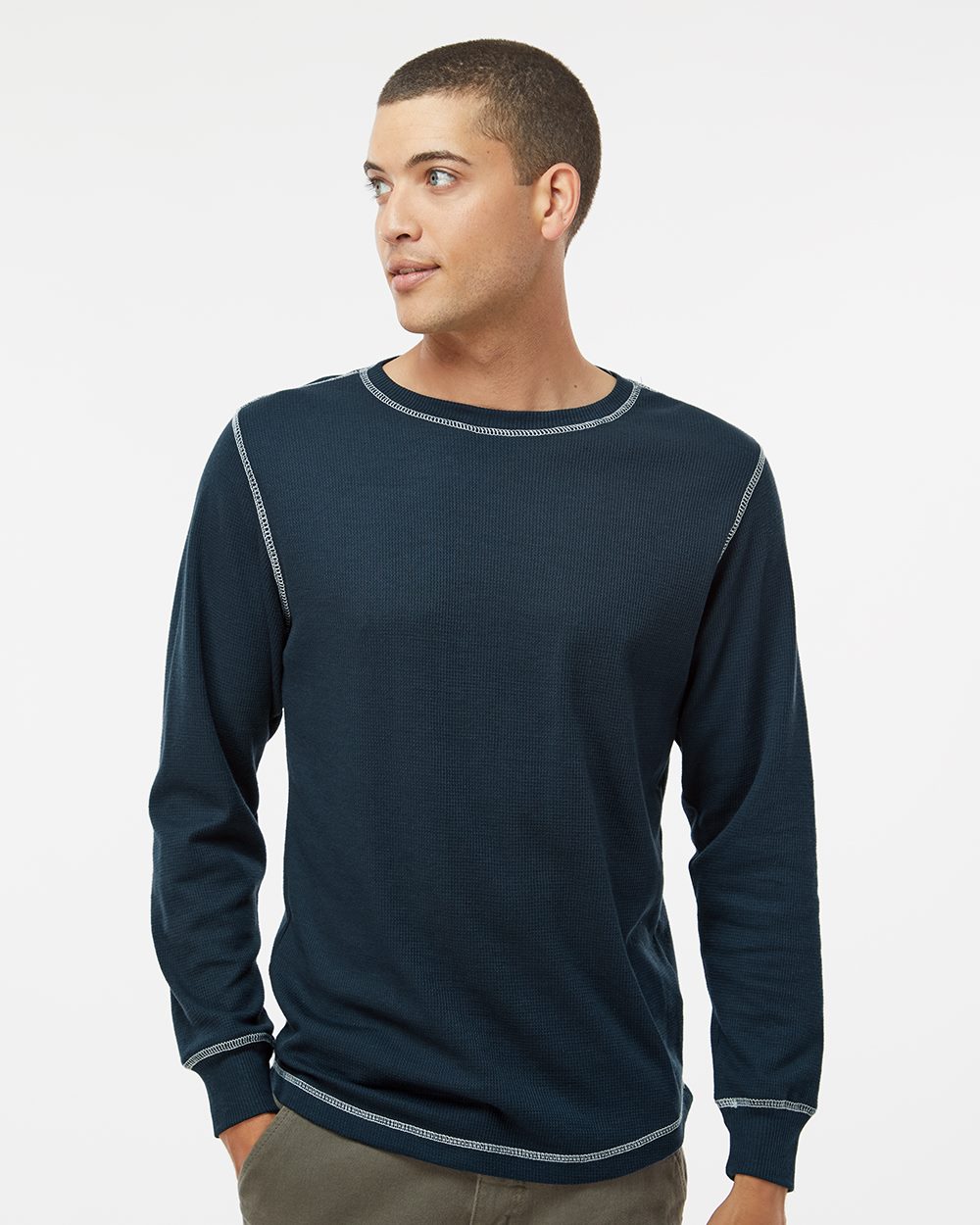 J. America 8238-US J. America 8238 - Men's Vintage Thermal Long Sleeve T-Shirt pour impression personnalisée à Montréal