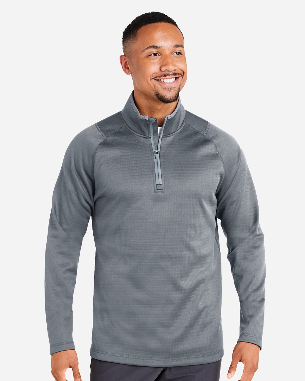 Puma Golf 631105-US Puma Golf 631105 - Men's Waffle Fleece Quarter-Zip Pullover for custom printing in Montreal