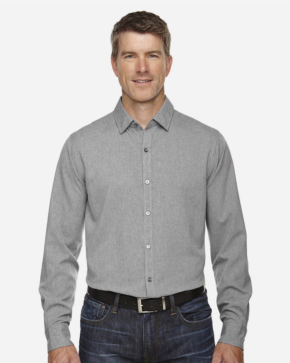 North End 88802-US North End 88802 - Men's Melange Performance Shirt pour impression personnalisée à Montréal
