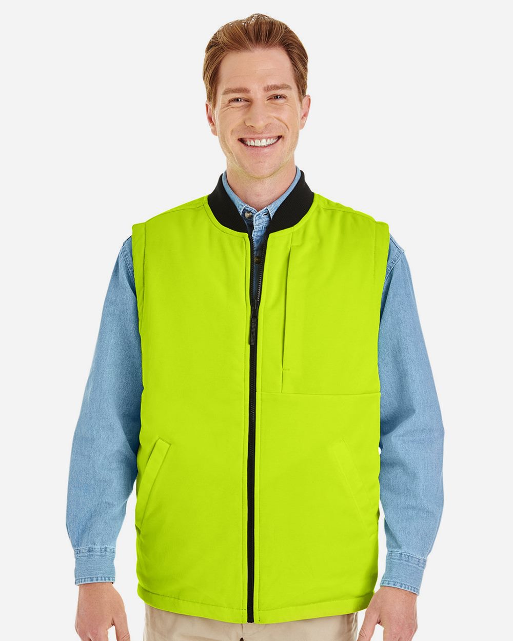 Harriton M776-US Harriton M776 - Unisex Dockside Interactive Reversible Freezer Vest pour impression personnalisée à Montréal