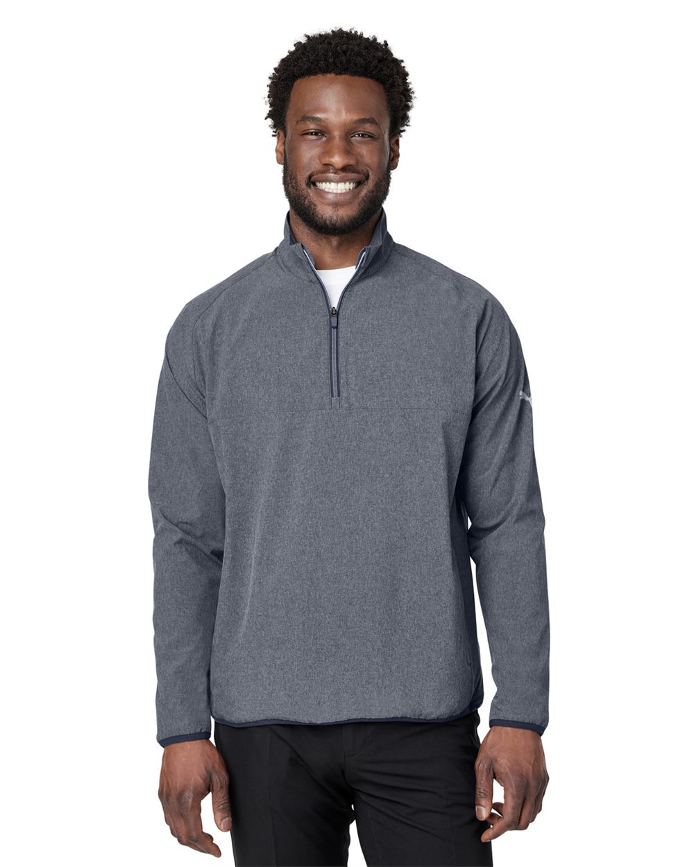 Puma Golf 538931-US Puma Golf 538931 - Men's Coastal Woven Quarter-Zip Pullover for custom printing in Montreal