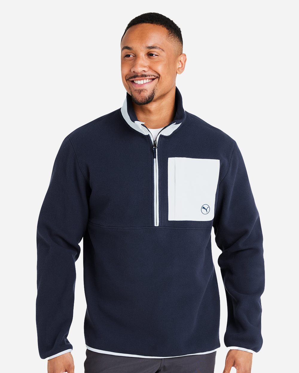 Puma Golf 628407-US Puma Golf 628407 - Men's Fleece Quarter-Zip Pullover pour impression personnalisée à Montréal