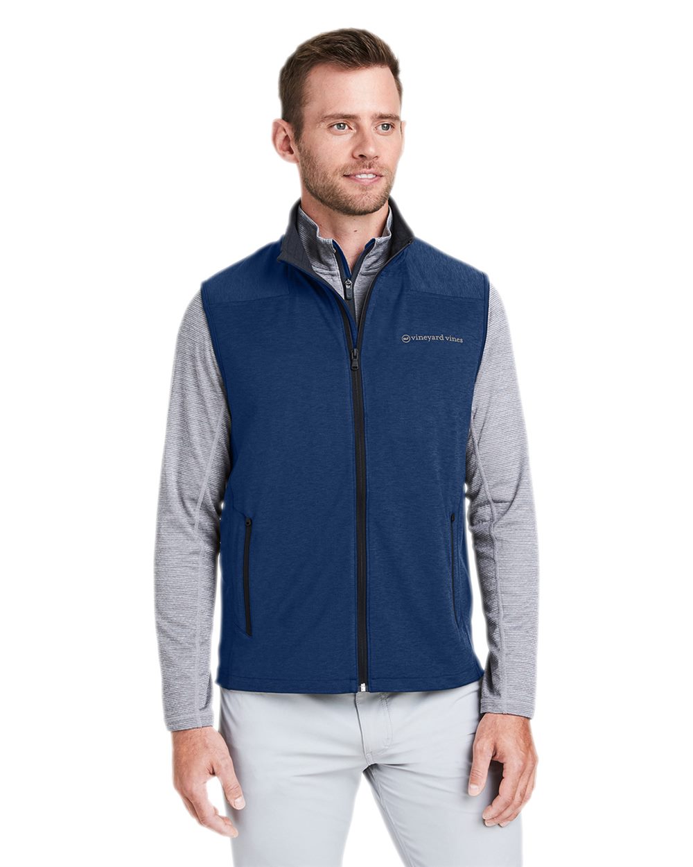 vineyard vines O001400-US vineyard vines O001400 - Men's On-The-Go Shep Vest for custom printing in Montreal