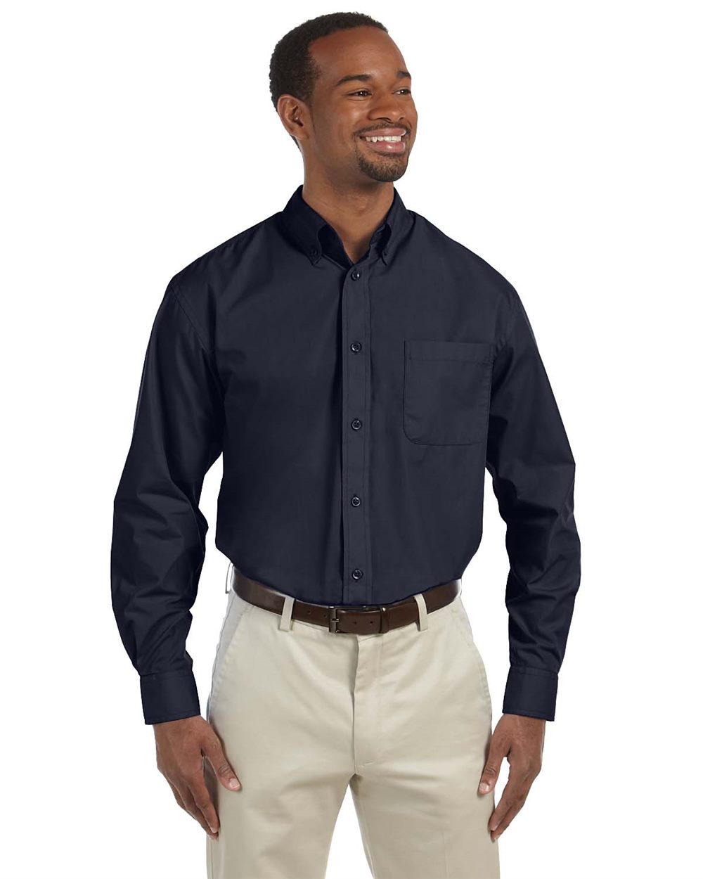 Harriton M510T-US Harriton M510T - Men's Tall Essential Poplin for custom printing in Montreal