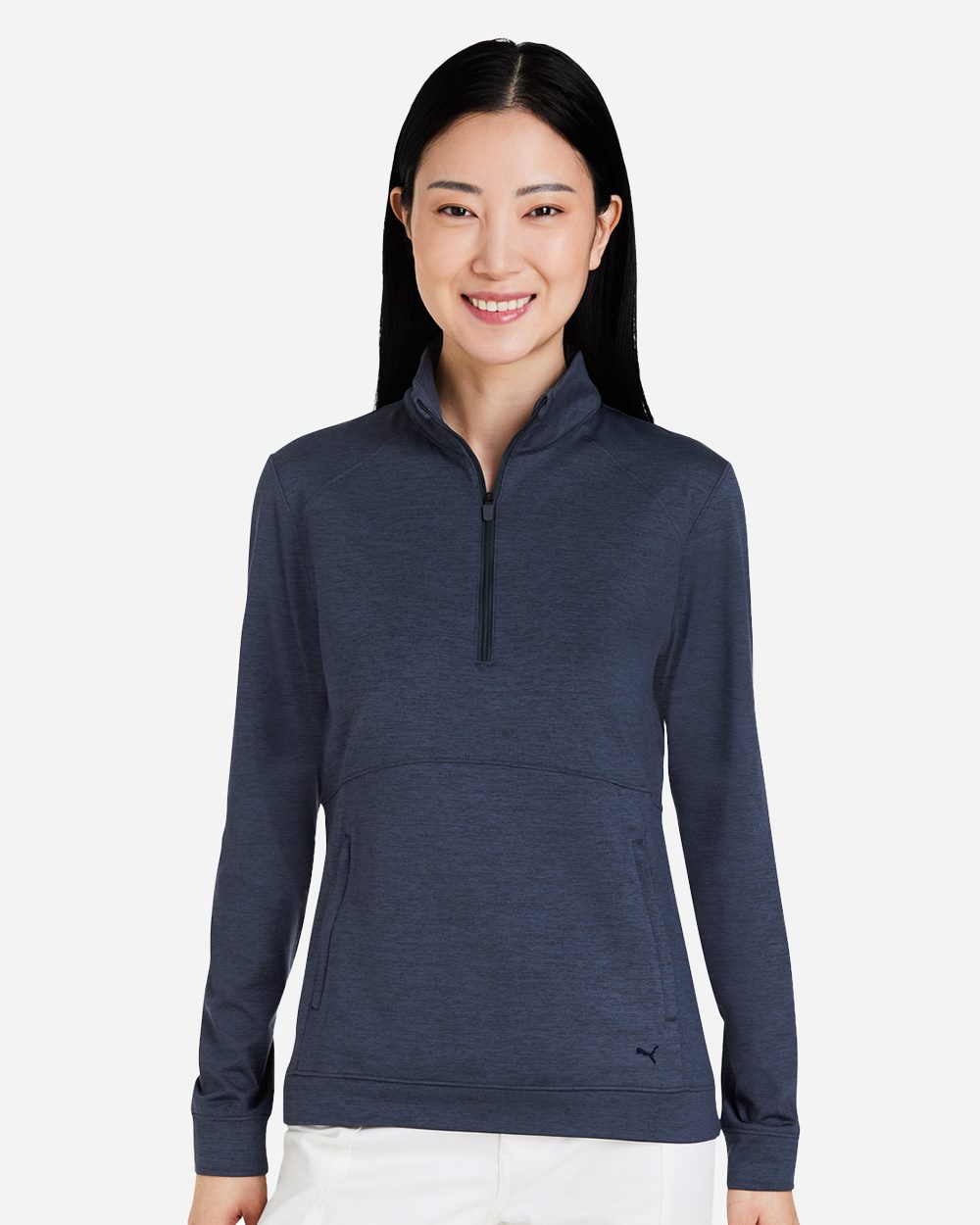 Puma Golf 535516-US Puma Golf 535516 - Women's Cloudspun Rockaway Quarter-Zip Pullover for custom printing in Montreal