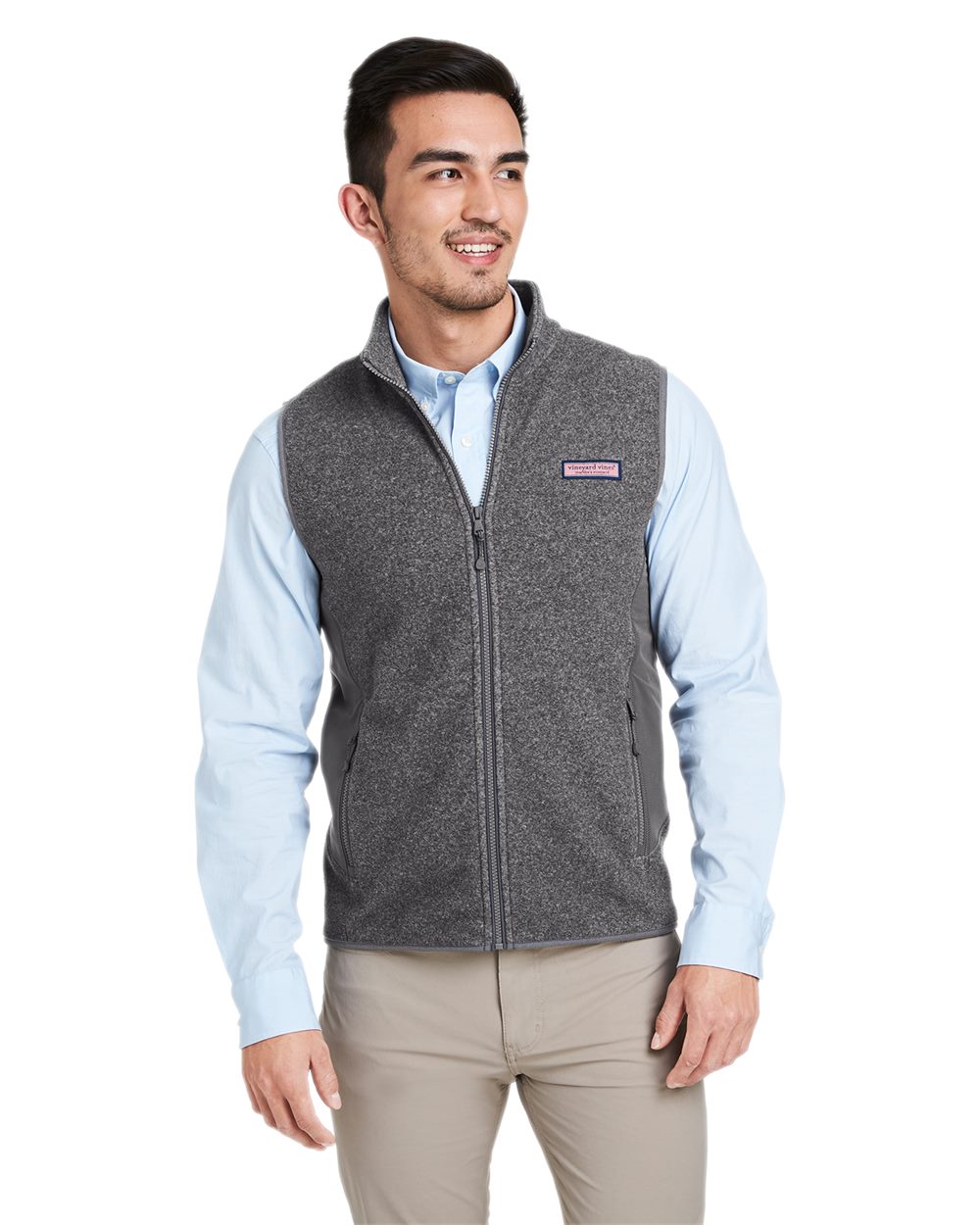 vineyard vines O001401-US vineyard vines O001401 - Men's Harbor Fleece Vest pour impression personnalisée à Montréal