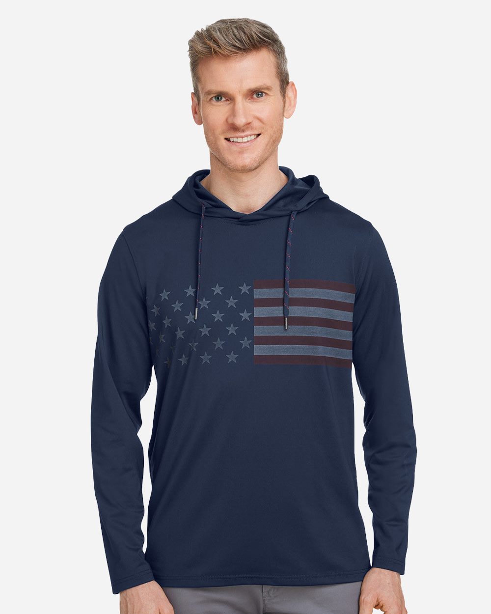 Puma Golf 537474-US Puma Golf 537474 - Men's Volition Patriotic Hooded Pullover pour impression personnalisée à Montréal