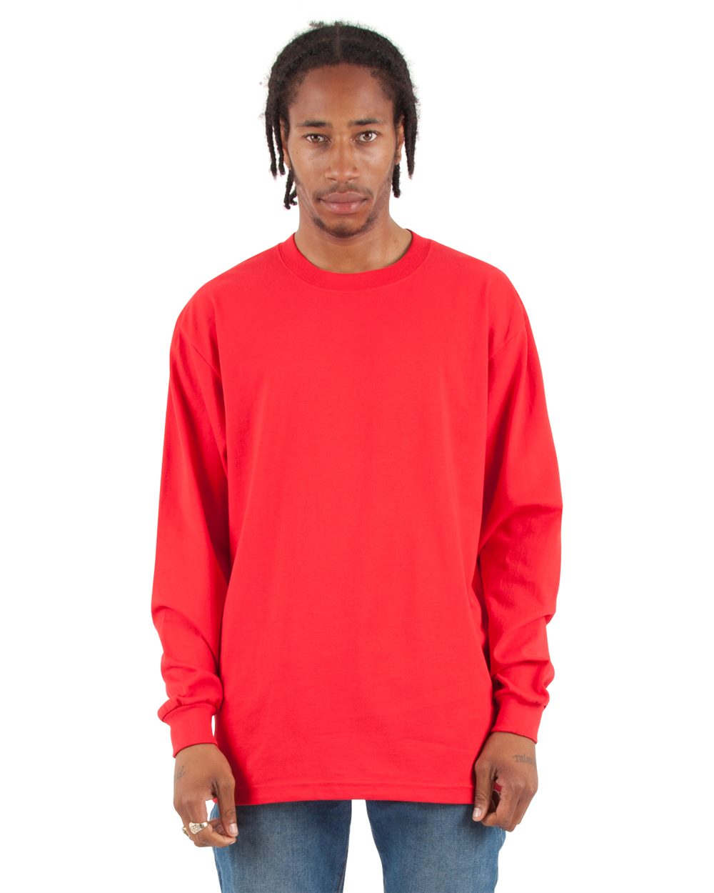 Shaka Wear SHMHLS-US Shaka Wear SHMHLS - Men's Max Heavyweight Long Sleeve T-Shirt pour impression personnalisée à Montréal