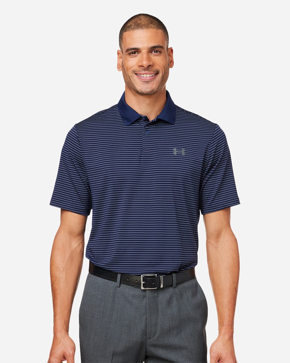 Under Armour 1377376-US Under Armour 1377376 - Men's 3.0 Striped Perf Polo for custom printing in Montreal