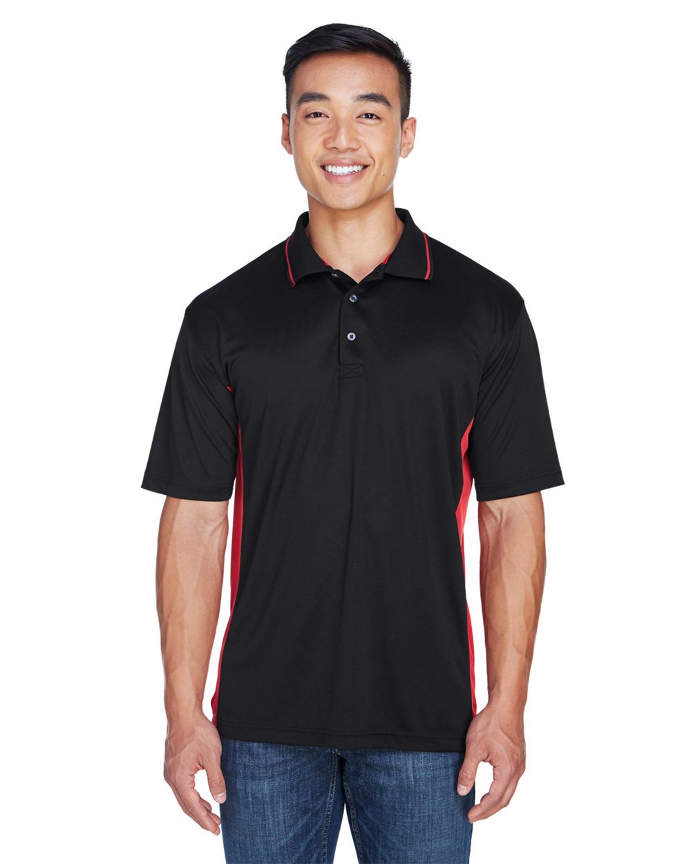 UltraClub 8406-US UltraClub 8406 - Men's Cool & Dry Sport Two-Tone Polo for custom printing in Montreal