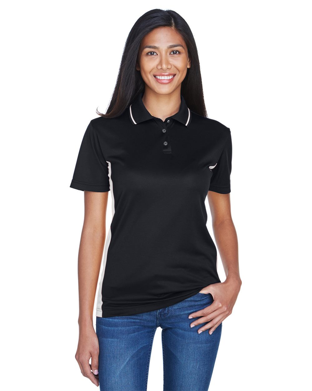 UltraClub 8406L-US UltraClub 8406L - Women's Cool & Dry Sport Two-Tone Polo for custom printing in Montreal