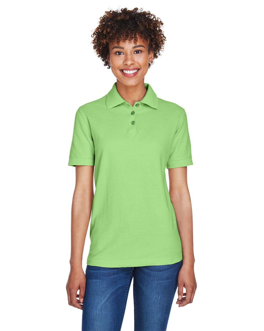 UltraClub 8541-US UltraClub 8541 - Women's Whisper Pique Polo pour impression personnalisée à Montréal