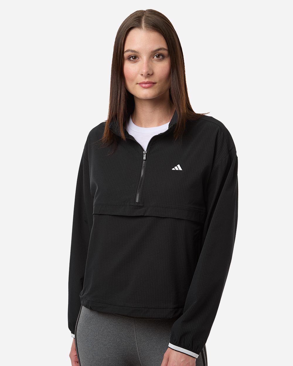 Adidas A1012-US Adidas A1012 - Women's Go-To Quarter-Zip Jacket for custom printing in Montreal