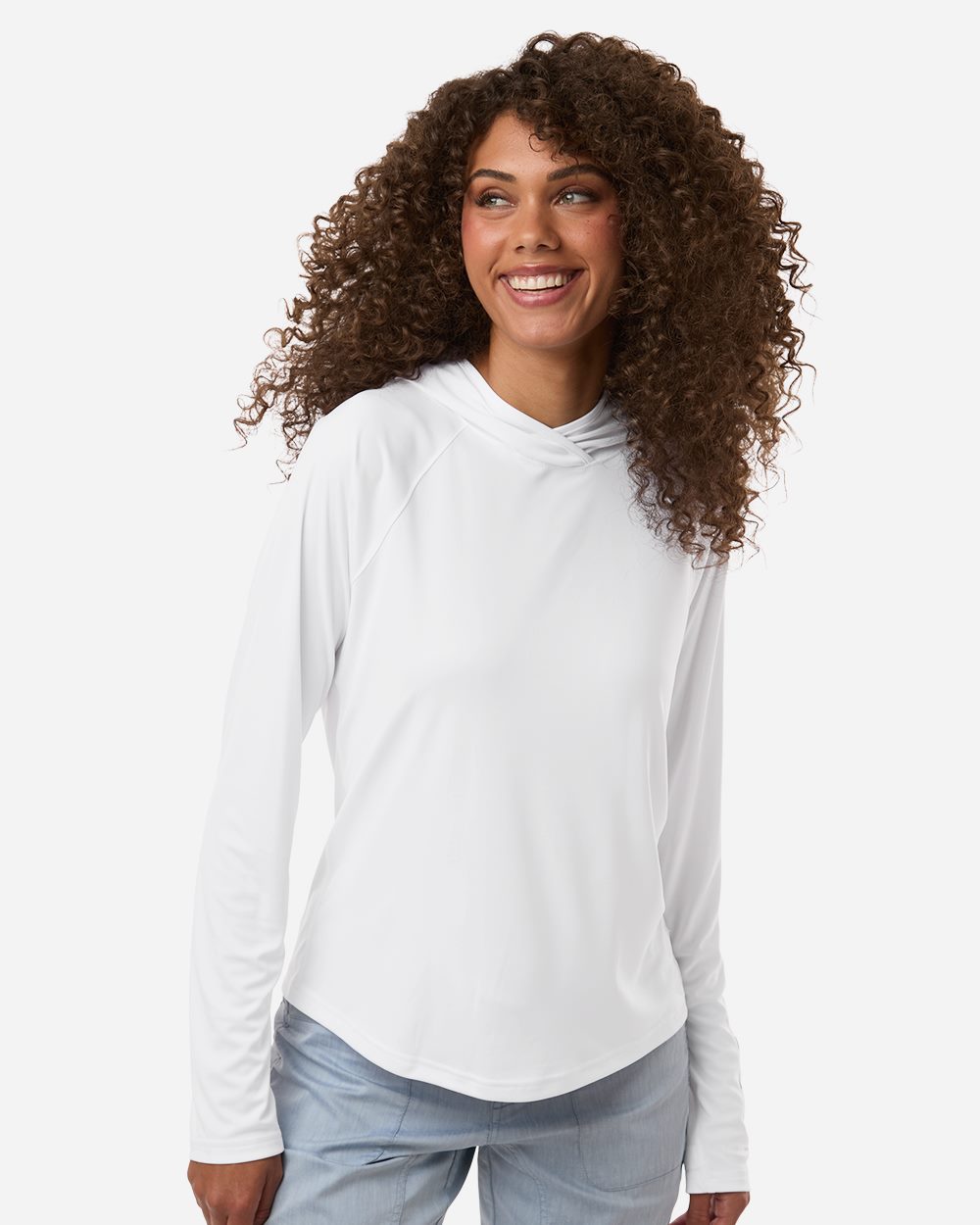 Columbia 216061-US Columbia 216061 - Women's PFG Tidal Teeâ„¢ Hooded Long Sleeve for custom printing in Montreal