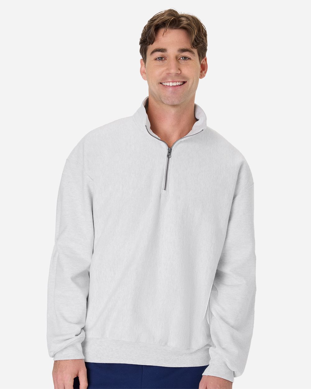 Hanes OG900-US Hanes OG900 - Men's Beefy® Sweats Premium Heavyweight Quarter-Zip Sweatshirt for custom printing in Montreal