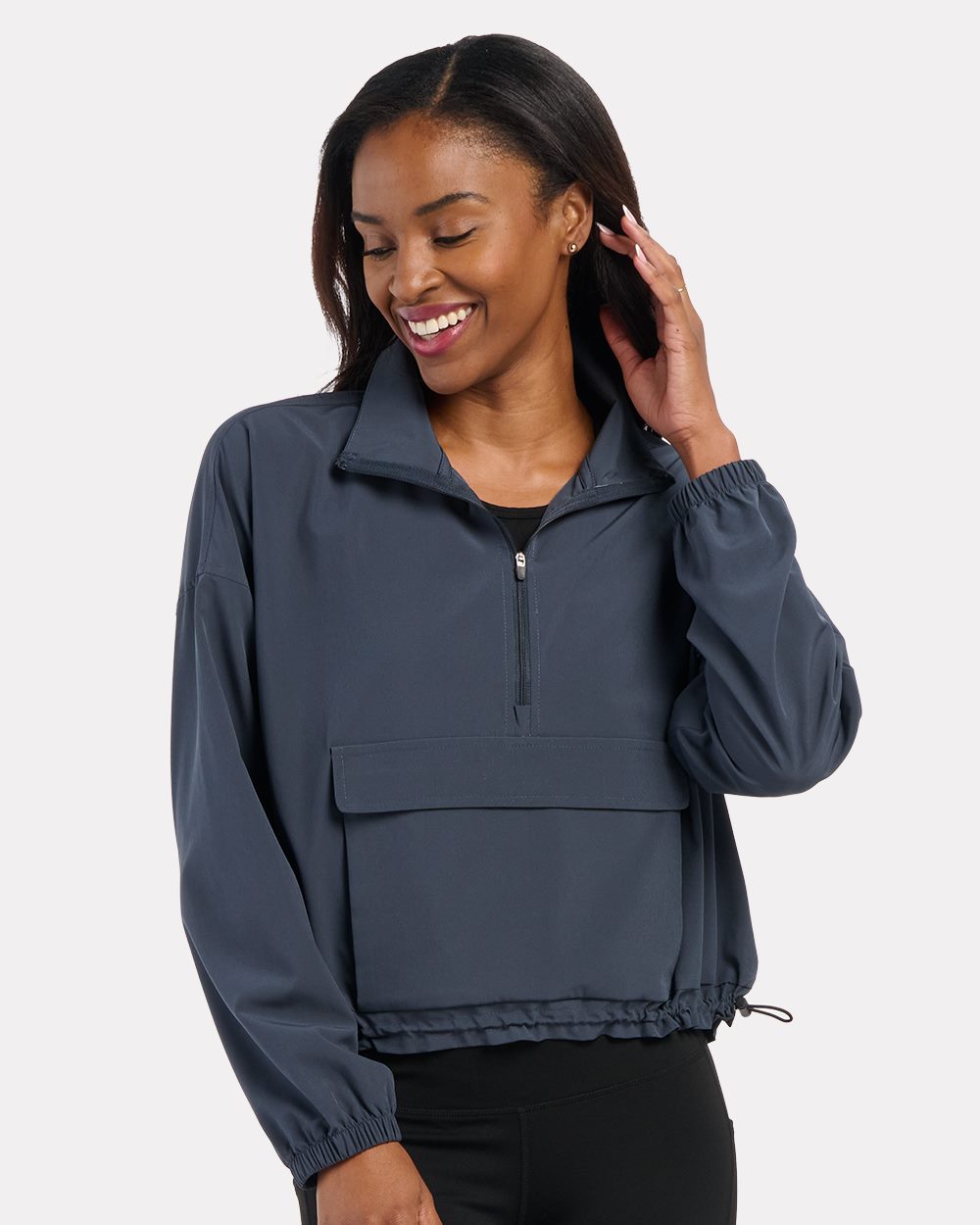 Boxercraft BW5204-US Boxercraft BW5204 - Women's Stretch Woven Quarter-Zip Pullover for custom printing in Montreal