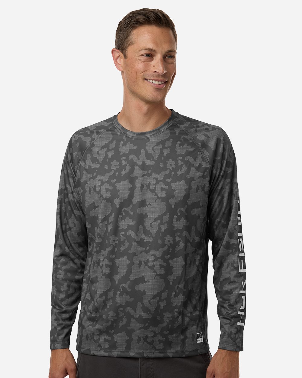 HUK H12L0017-US HUK H12L0017 - Men's Lopro Running Lakes Long Sleeve T-Shirt for custom printing in Montreal