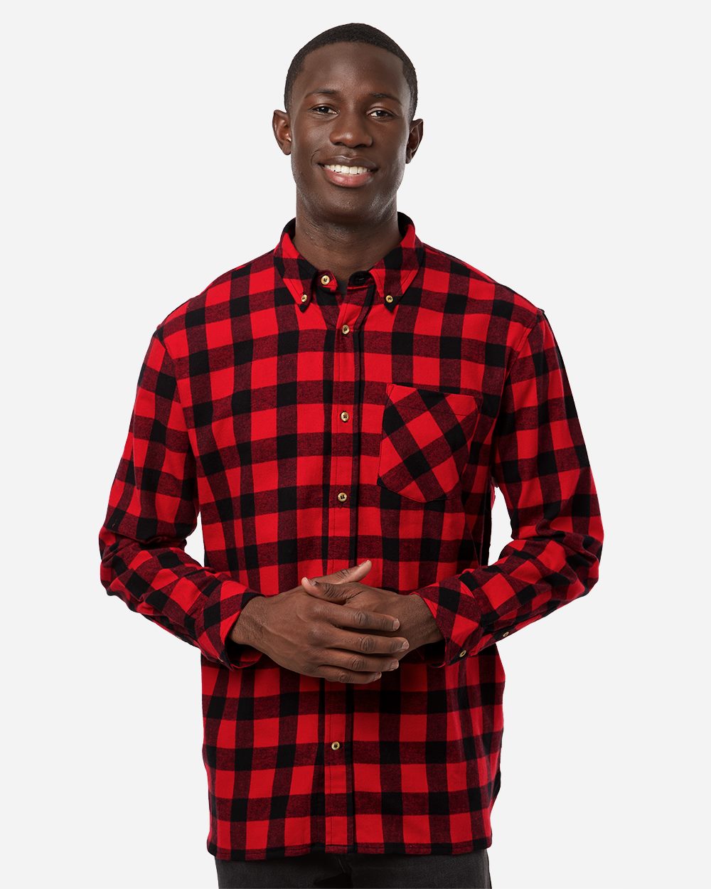 Boxercraft BU7401-US Boxercraft BU7401 - Men's Flannel Button Down Shirt pour impression personnalisée à Montréal