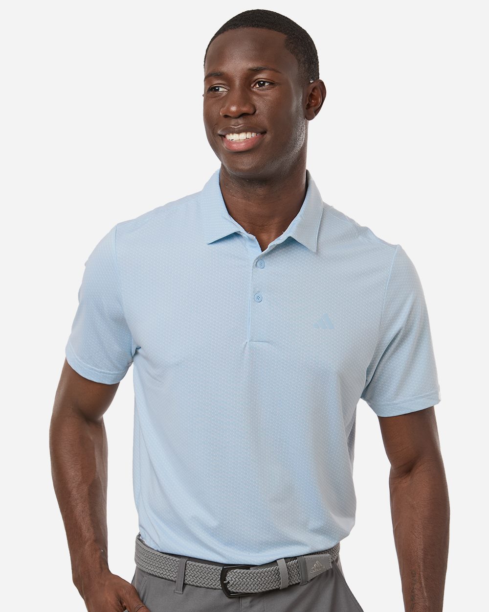Adidas A2024-US Adidas A2024 - Men's Performance Textured Polo for custom printing in Montreal