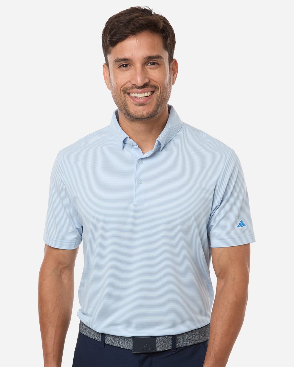 Adidas A2026-US Adidas A2026 - Men's Ultimate365 Pencil Stripe Climacool Polo for custom printing in Montreal