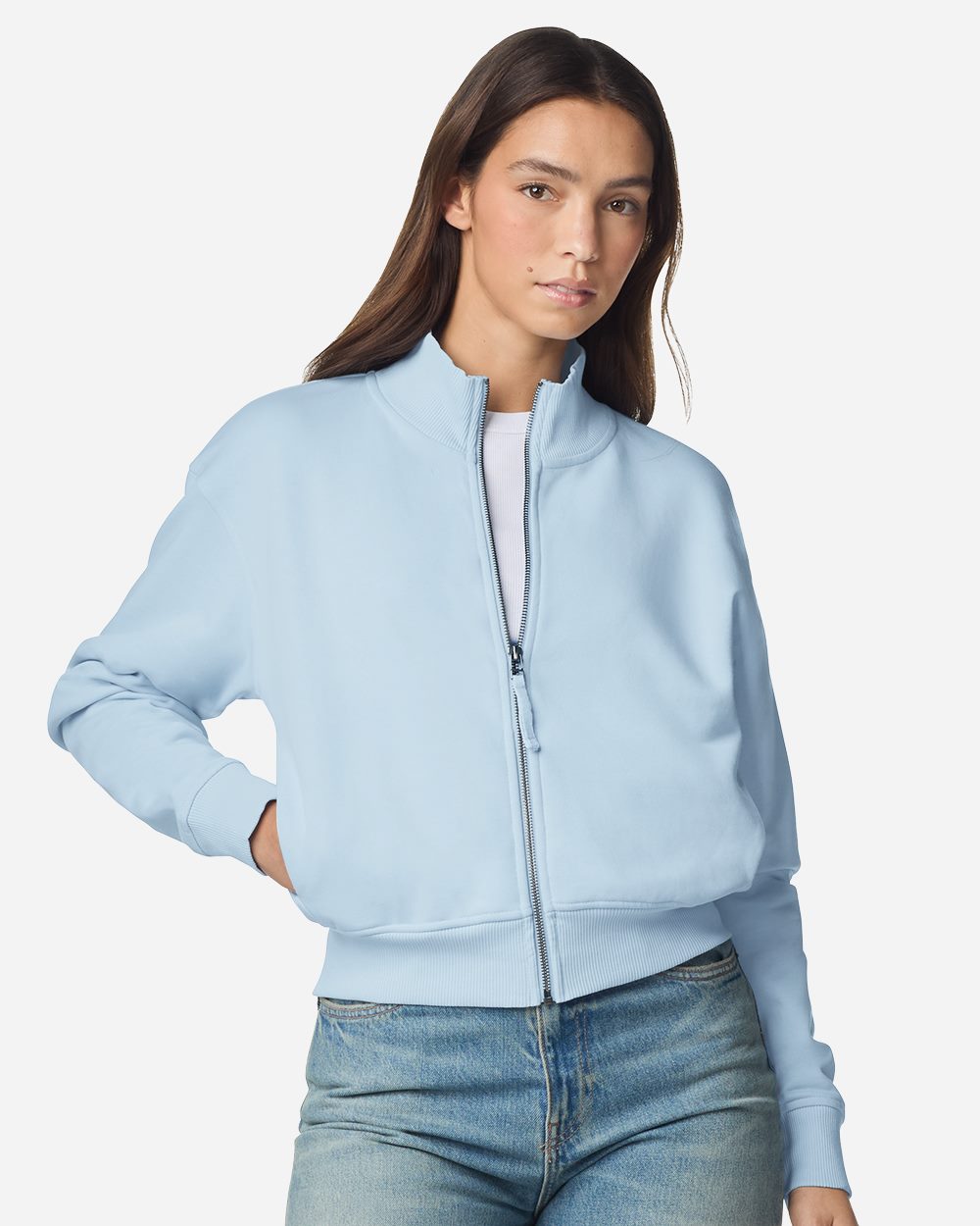 American Apparel FTJ00-US American Apparel FTJ00 - Women's French Terry Full-Zip Jacket for custom printing in Montreal