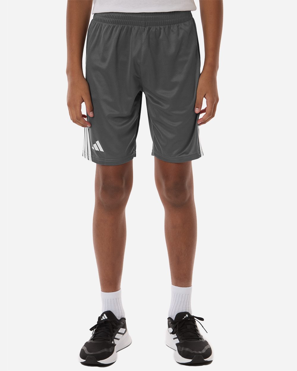 Adidas AT302-US Adidas AT302 - Youth 3-Stripes 7" Shorts for custom printing in Montreal
