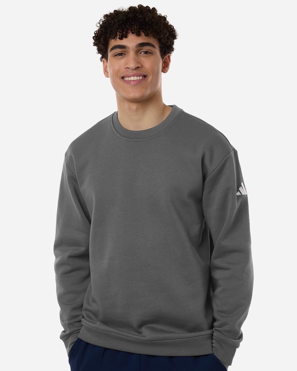 Adidas AT200-US Adidas AT200 - Men's Fleece Crewneck Sweatshirt for custom printing in Montreal
