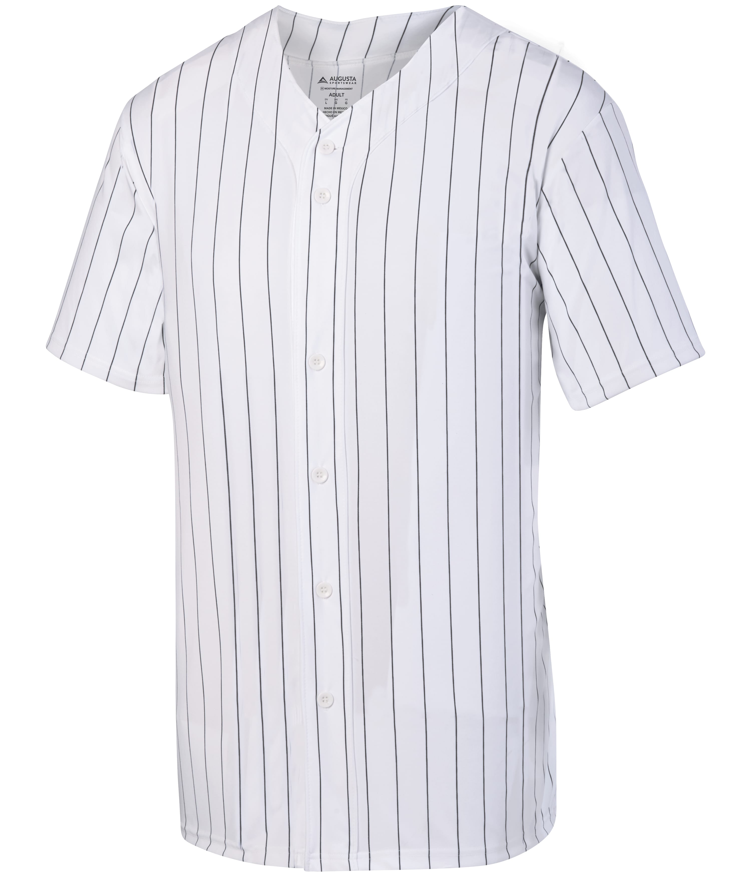 Augusta 1686 Augusta 1686 - Youth Pinstripe Full-Button Jersey for custom printing in Montreal