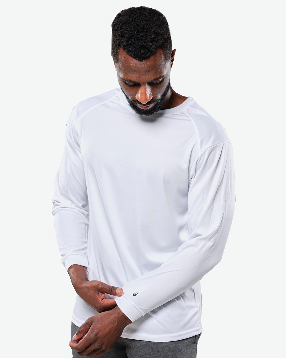 Badger 4104-US Badger 4104 - Unisex B-Core Long Sleeve T-Shirt pour impression personnalisée à Montréal