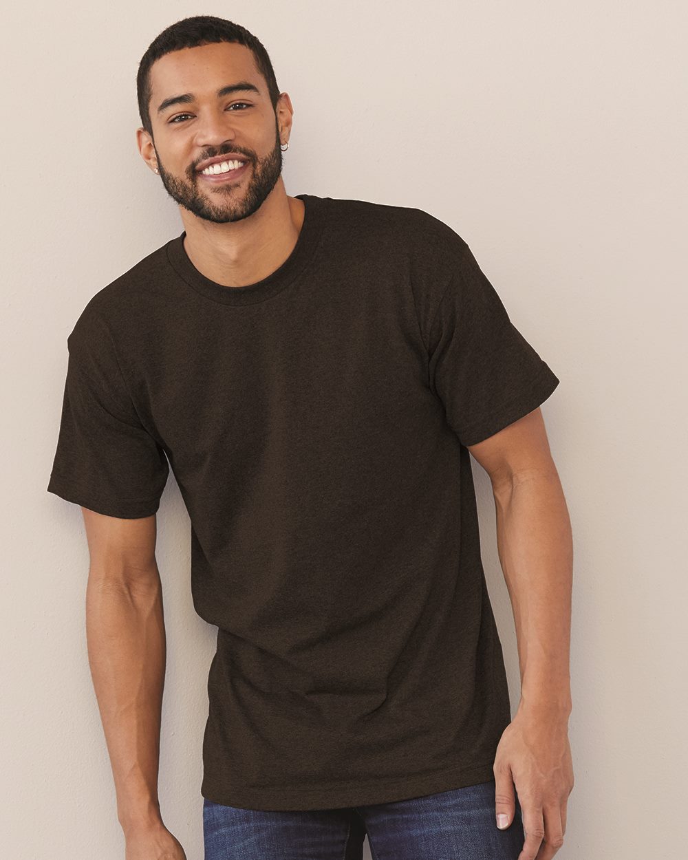 Bayside 1701-US Bayside 1701 - Unisex USA-Made 50/50 T-Shirt for custom printing in Montreal