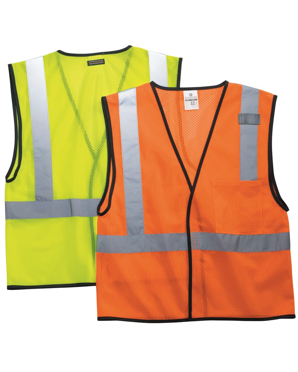 Kishigo 1193-1194-US Kishigo 1193-1194 - Unisex Economy Single Pocket Hook-and-Loop Mesh Vest pour impression personnalisée à Montréal