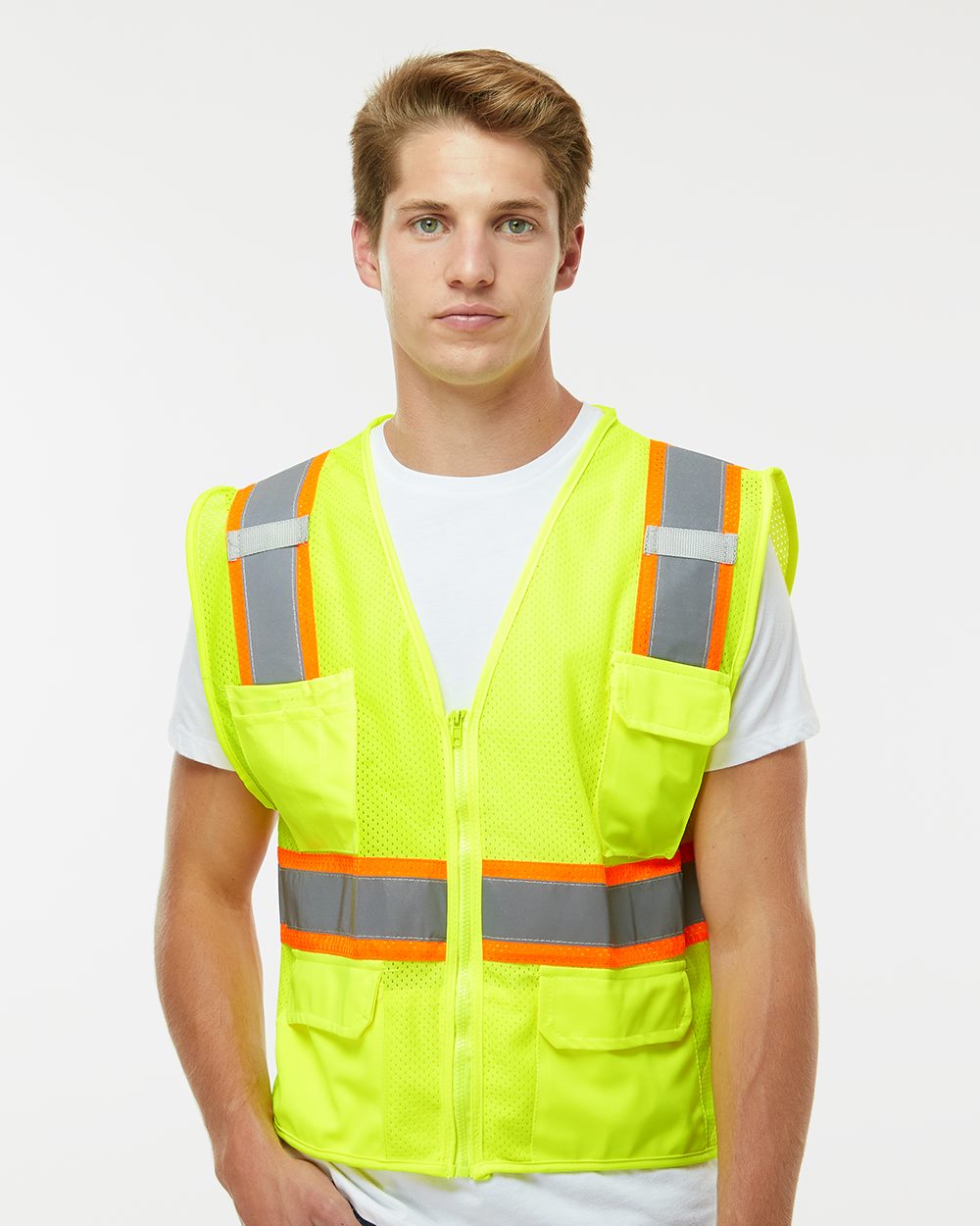 Kishigo 1195-1196-US Kishigo 1195-1196 - Unisex Ultra-Cool™ Multi-Pocket Vest for custom printing in Montreal
