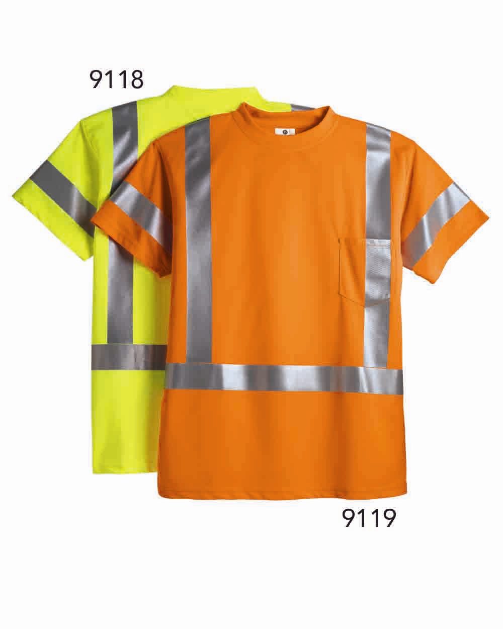 Kishigo 9118-9119-US Kishigo 9118-9119 - Unisex Class 3 T-Shirt for custom printing in Montreal