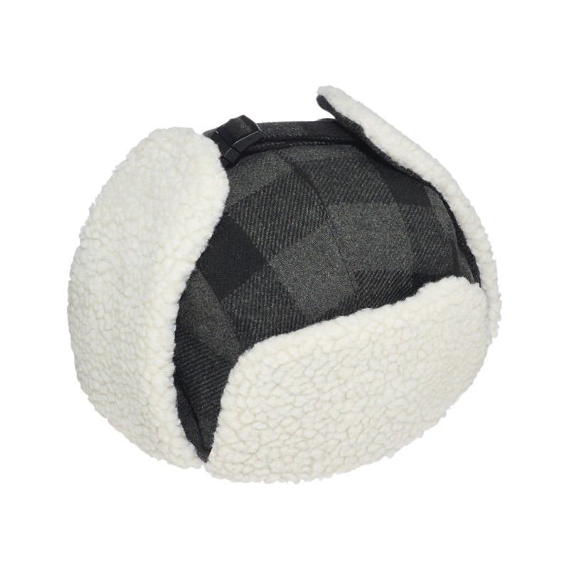 AJM International 1V010 AJM International 1V010 - Polyester / Wool with Berber Fleece Earflaps Winter Bomber Hat with Earflaps (Lumberjack) for custom printing in Montreal